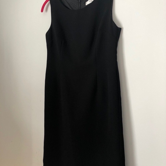 Kasper Sz 2P black sheath suit dress fully lined - Picture 3 of 6